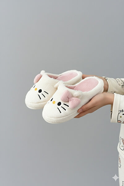 FootFrenzy نعال منزلية نسائية ناعمة للشتاء من هيلو فيجورلي بنعل خفيف