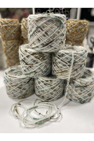 göçer Ακρυλικό Moher: χρώμα κρεμ με σχέδιο μαγικό σχοινί οπτικό δίχτυ 600 γραμμάρια