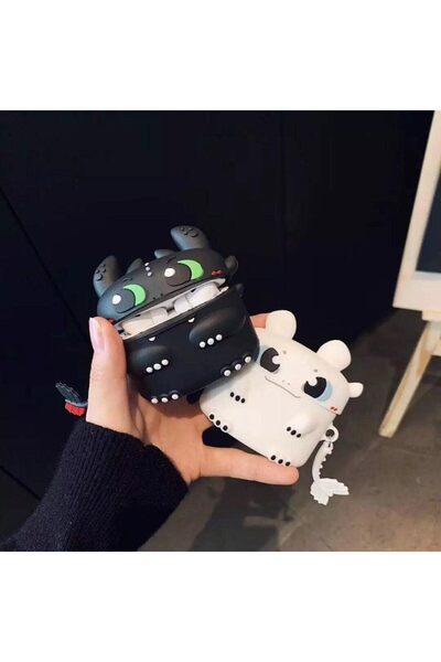 kılıfbenim AirPods Pro 3Rd Generation. Generation Compatible Night-Fury Design Character Silicone Protection Case (2025)