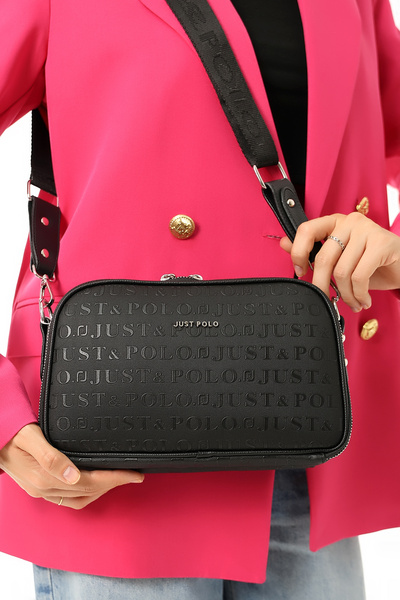 Just Polo JP حقيبة نسائية يومية متوسطة الحجم مكونة من 5 أقسام مع حزام