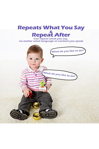 Zen Store ببغاء ناطق مع حزام، يكرر ما تقوله، طائر ناطق للأطفال الصغار، ...