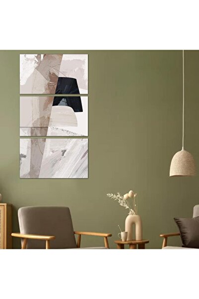 Generic لوحه جداريه مودرن فن تجريدي - 24086 - مقسمه ثلاثة قطع