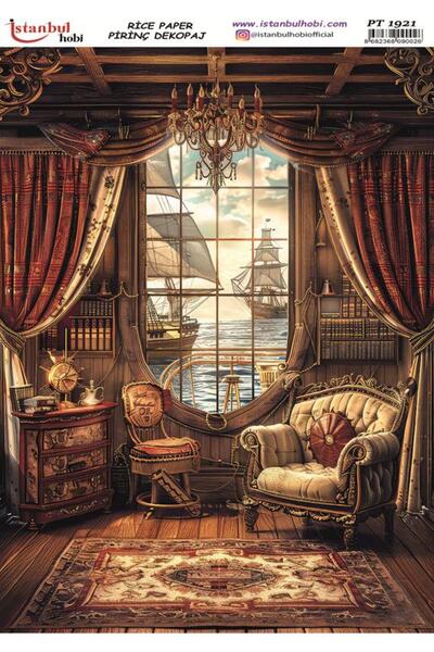 İstanbul Hobi Pirinç Dekopaj Kağıdı 30x42cm PT-1921 Klasik