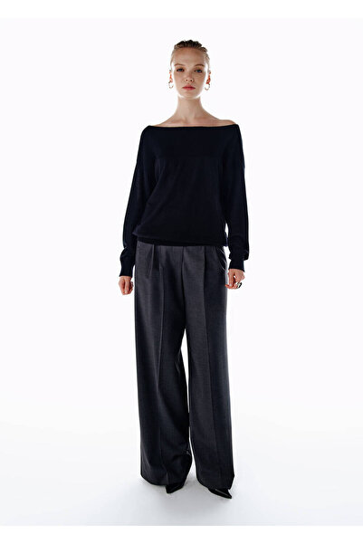 Knitss Ultrafine Organic Cashmere Black Knitwear