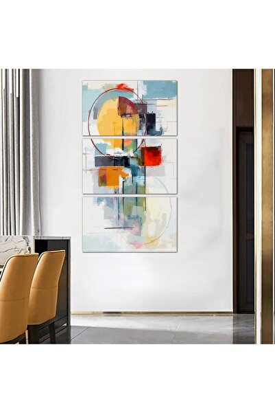 Generic Modern Abstract Art Wall Panel - 24056 - Divided into three pieces