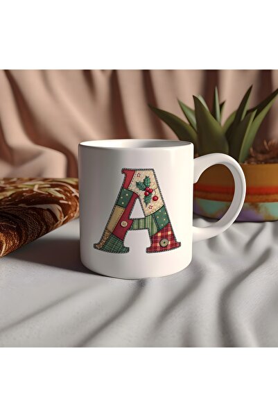 Beramussa كوب بتصميم حرف A بطابع السنة الجديدة - تصميم بتأثيرات مميزة لمفهوم ...