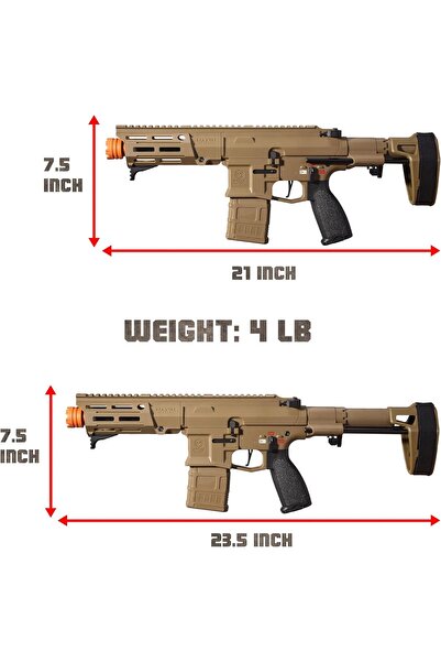 Hope EMERBU Modified Electric Splatter Gel Ball Orby Blaster PDX - Gen8.5 Gearbox with Metal Gearset - 11