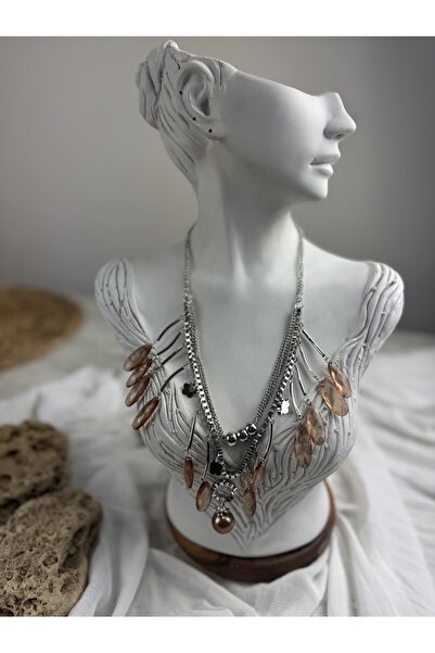 SEDEF TAKI Vintage taşlı kolye