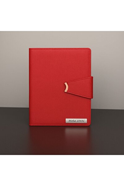 promosyon denizi Kişiye Özel 2026 Tarihli Ay Model Mıknatıs Kilitli Kırmızı A...