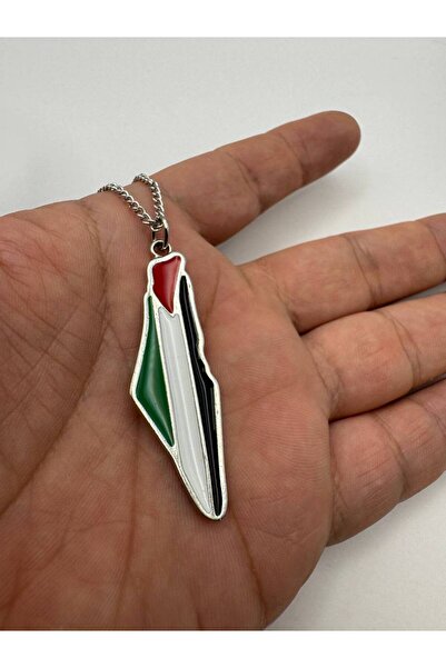 Yuchicly قلادة بعلم فلسطين للنساء والرجال ترمز للحرية والأمل والشراقة