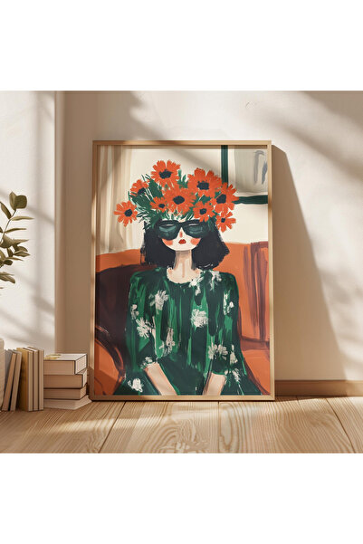 Tuba Decor Tablo dintr-o singură bucată cu rame din lemn pentru sufragerie, sufragerie, bucătărie