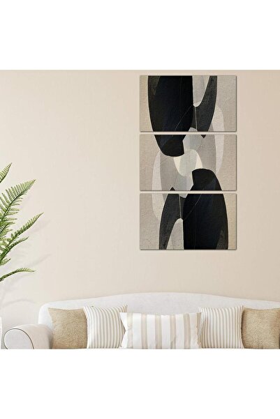 Generic لوحه جداريه مودرن فن تجريدي - 24119 - مقسمه ثلاثة قطع