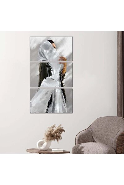 Generic لوحه جداريه رسمة إمرأه - ٢٤٥٥٣ - مقسمه ثلاثة قطع