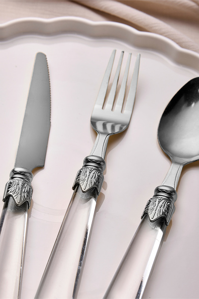 Perotti Hera Silver 18 Piece Cutlery Set for 6 People
