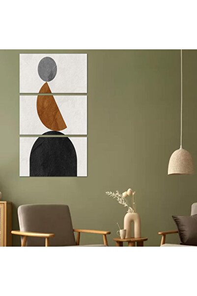 Generic لوحه جداريه مودرن فن تجريدي - 24097 - مقسمه ثلاثة قطع