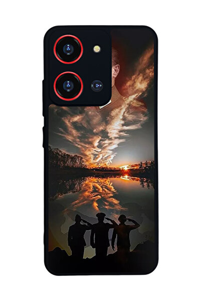 Reeder S19 Max Pro S Zoom Compatible Printed, Matte Black, Soft Silicone, Protective, Shock Absorbing Cover, Case