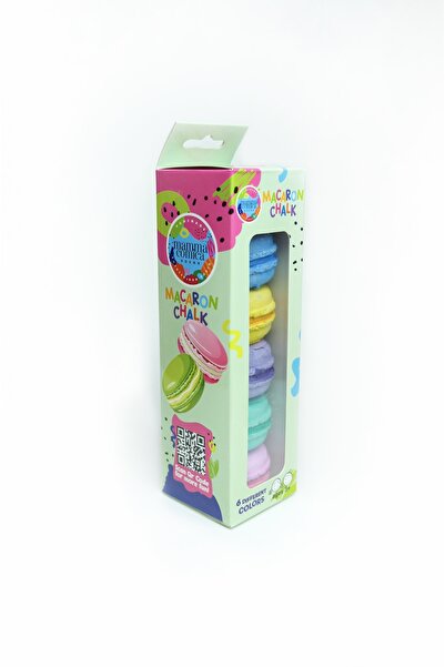 MammacomicaDough 6 lı Renkli Yumuşak Macaron Görünümlü Tebeşir Seti