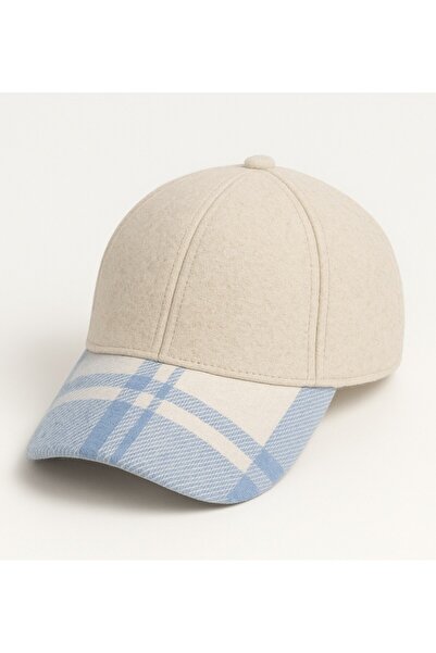 ALASEREN ШАПКА ОТ ВЪЛНЕНА СМЕС С КАРИРАНА ПОДГЛАВНИЦА