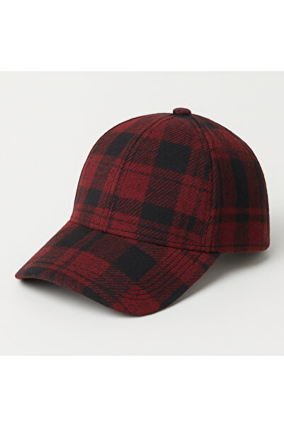 ALASEREN Wool Textured Plaid Hat