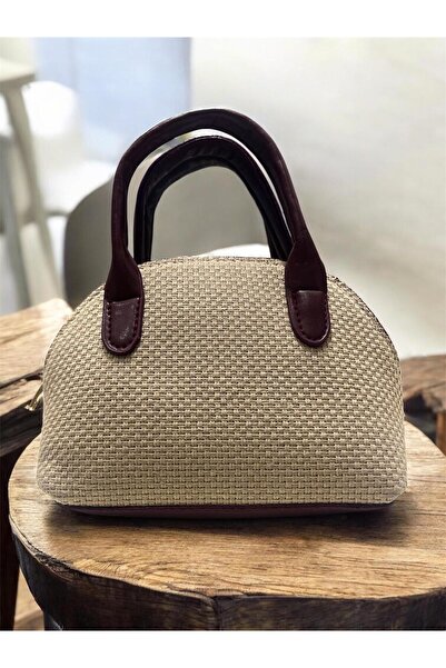 zauram Oval Straw Detailed Bag