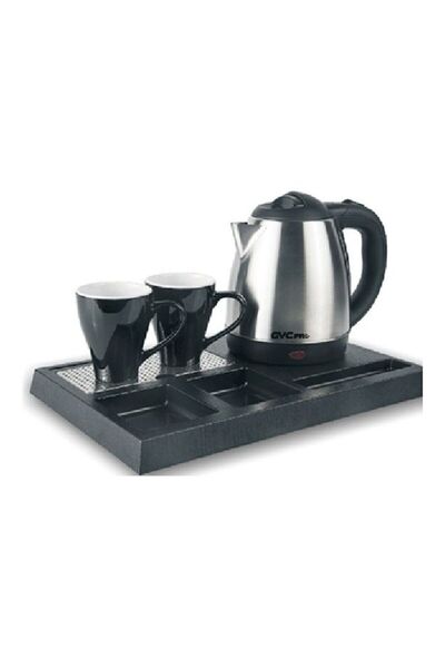 GVC PRO Hotel Water Boiler With Two Extra Cups 1.5 L 1360 W GVCKH-333 Black