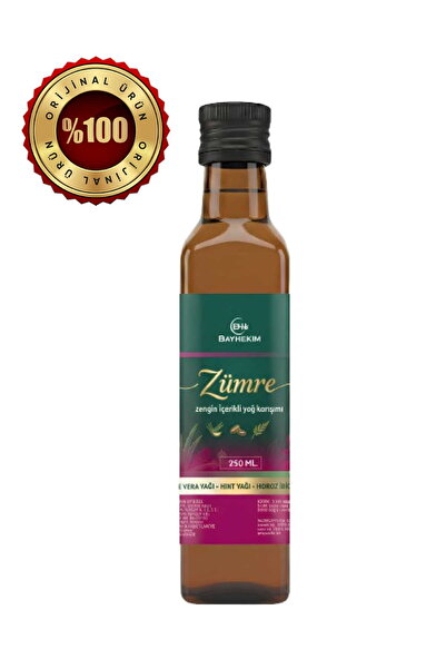 bh bayhekim Bayhekim Yağ Zümre Zengin 3'Lü Yağ Karışımı Aloe vera , Horoz ibiği, Hint yağı - 250 Ml.