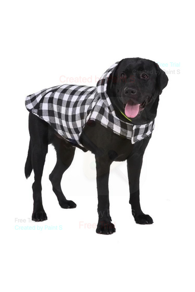 fara marca Geac acatei carouri alb negru XL 49 cm lungime