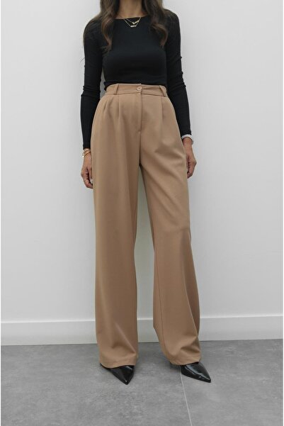 Havoş Camel Oscar Palazzo Pants