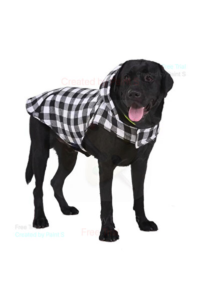 fara marca Geac acatei carouri alb negru S 20 cm lungime