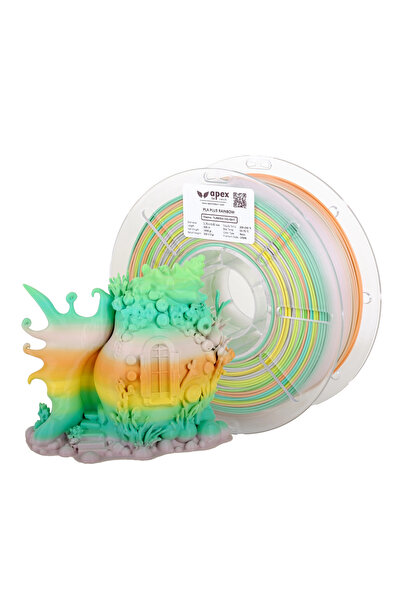 Filament Apex3D Tech Rainbow PLA+ - Turkısh Delight, 1kg 1.75mm
