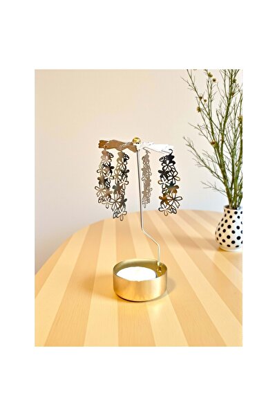 hediyesahibi Dekoratif Metal Isı ile Dönen Şans Getiren Çiçekler Tasarımlı Mu...