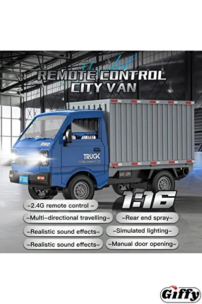 SCOWETTO Uzaktan Kumandalı RC Kamyonet ,Buhar Atan, Şarjlı, Ses Efektli, Işık...