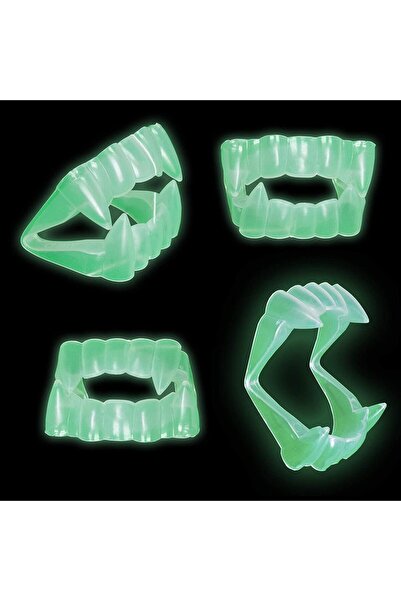 Skygo Glow-In-The-Dark Phosphorescent Double Palate False Vampire Fang