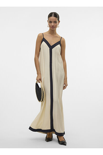 Vero Moda Kleid VMDENISE Langes Kleid