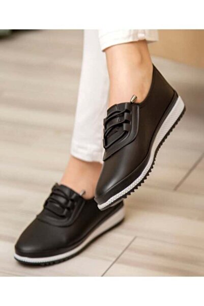 MODAPAPUÇ Ortopedik Günlük Yumuşak Kadın Cilt Babet Ayakkabı