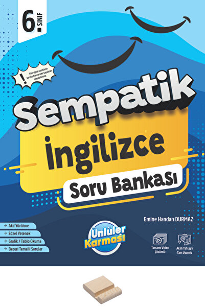 Ünlüler Karması 6. Sınıf Sempatik İngilizce Soru Bankası + Telefon Standı