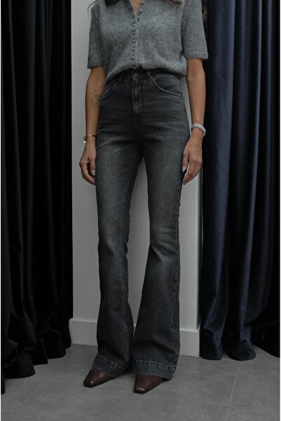Havoş Smoked Shepis Spanish Leg Jeans