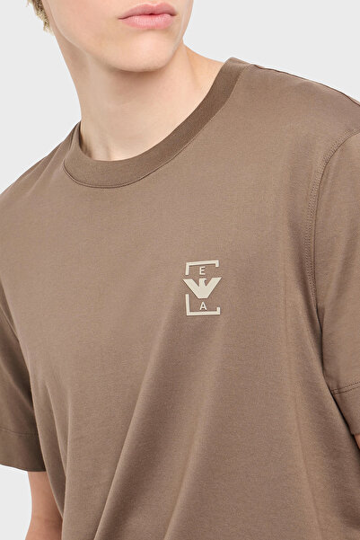 Emporio Armani Μπλουζάκι από 100% βαμβάκι χαλαρή εφαρμογή με λαιμόκοψη Ανδρικό μπλουζάκι EM001068 A