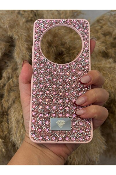 Hatreds Xiaomi Redmi 14C Uyumlu Kılıf Kamera Koruma Çıkıntılı Parlak Taşlı Şı...