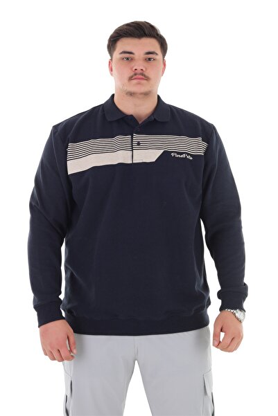 marufshop Мъжки голям размер до 158 кг Подходящ размер Широка кройка Полиестерна блуза с поло яка Солун