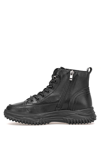 Guja 25K310-13 Kadın Hakiki Deri Sneaker Bot Siyah