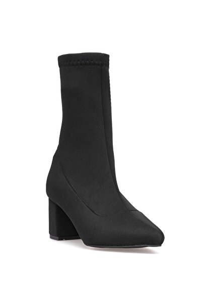 Ayakkabı Fuarı Elit PM08 K1783 Γυναικείες μπότες με τακούνι μαύρο