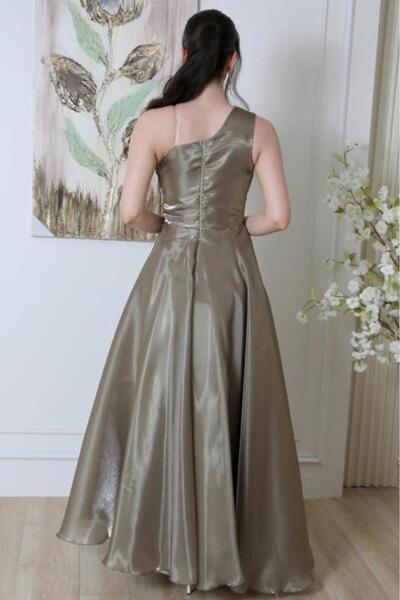 MEZON FASHION Double-clutch organza evening dress