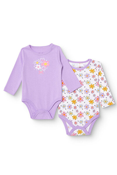 ebebek Hello Baby HelloBaby Kız Bebek 2li Uzun Kol Body Ribana Çıtçıtlı Yaka ...