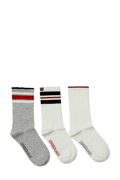 lumberjack WL WHITE 3 LU SKT-W 5PR Beyaz Kadın Soket Çorap