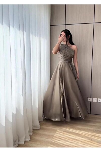 MEZON FASHION Double-clutch organza evening dress