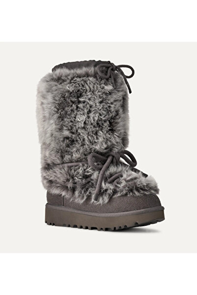 UGG Kadın Süet Üst Koyun Derisi Çorap Astarı Antrasit Bot & Bootie 1175690-CHARCOAL