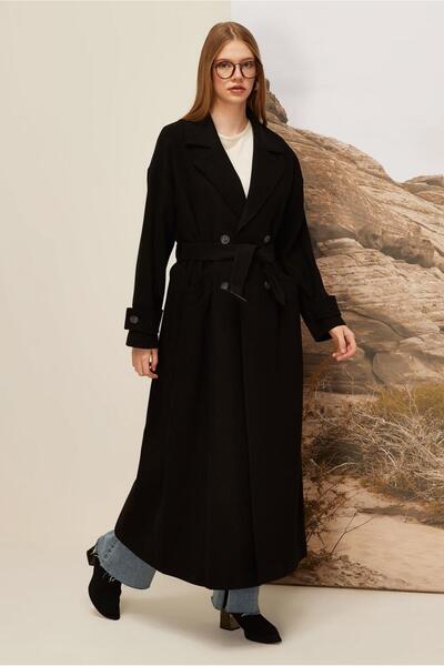 Alvina KEMERLİ KAŞE MANTO 90605