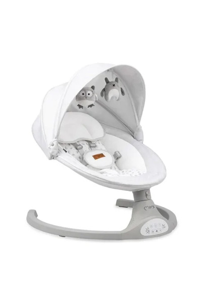 Momi Elektrická detská hojdačka Lami, svetlosivá