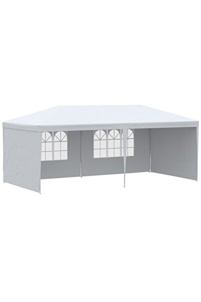 JollyMag Pavilon pentru gradina/comercial, cadru metalic, 4 pereti, pliabil, ...